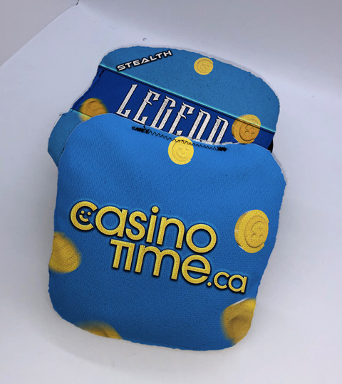 Limited Edition CasinoTime.ca Legend™ "STEALTH" Premium Cornhole Bags (Set of 4) - Blue
